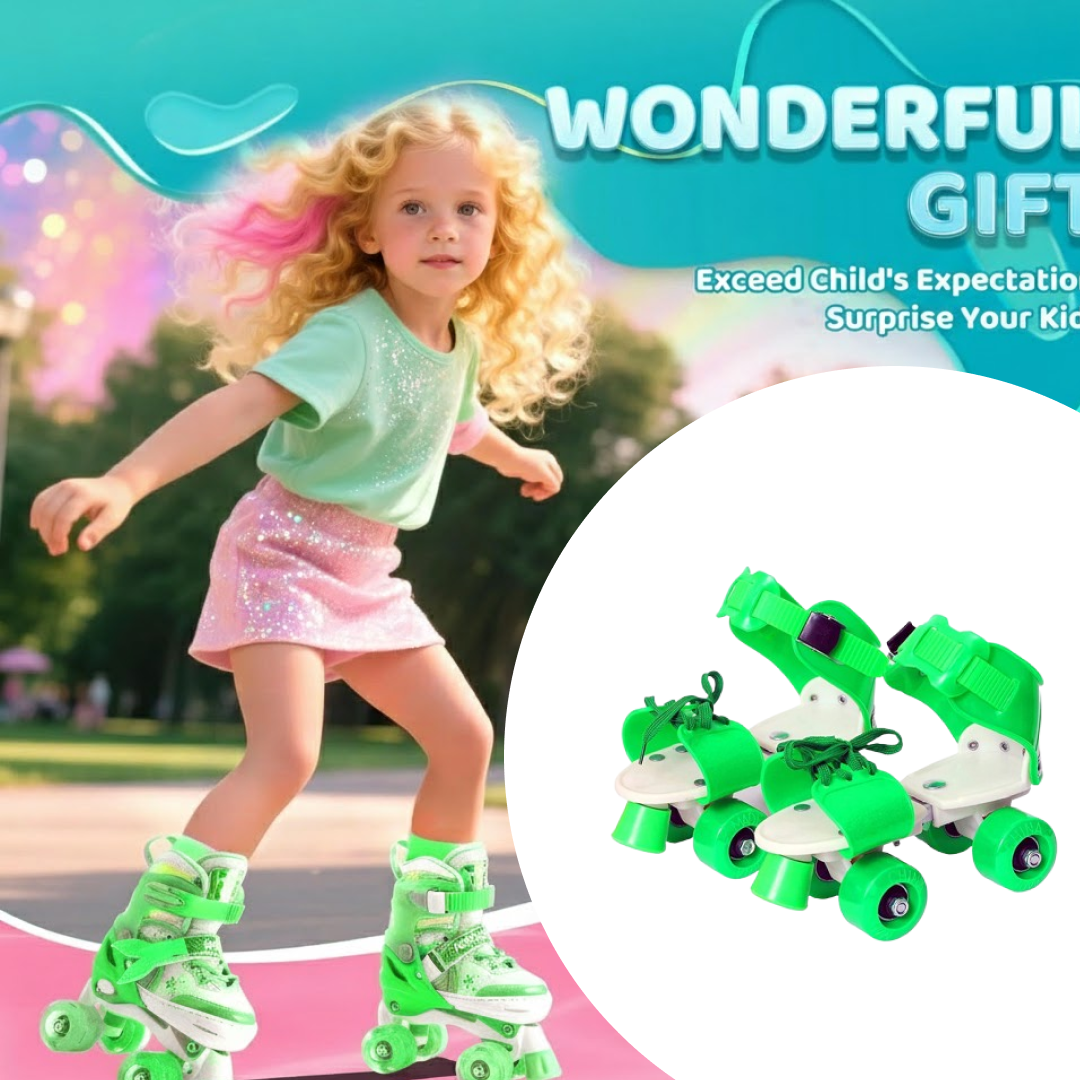 Kids Roller Skates – Adjustable, Comfortable & Safe – close-up