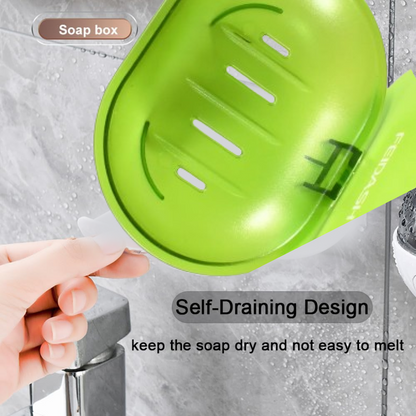 Plastic Soap Dish – Wall Mounted Self-Adhesive – close-up