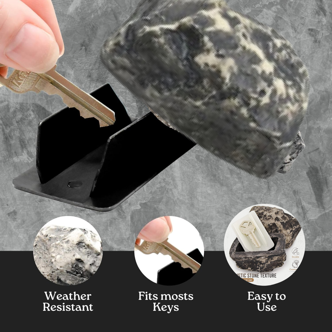 Fake Rock Key Hider – Discreet Outdoor Key Storage – view 8