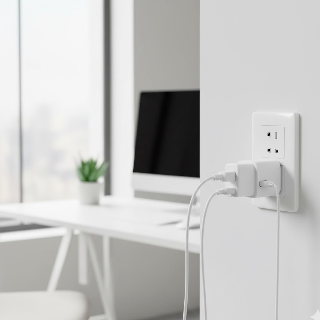 5-Way Multi-Plug Socket – 2-Pin Compact Power – view 7