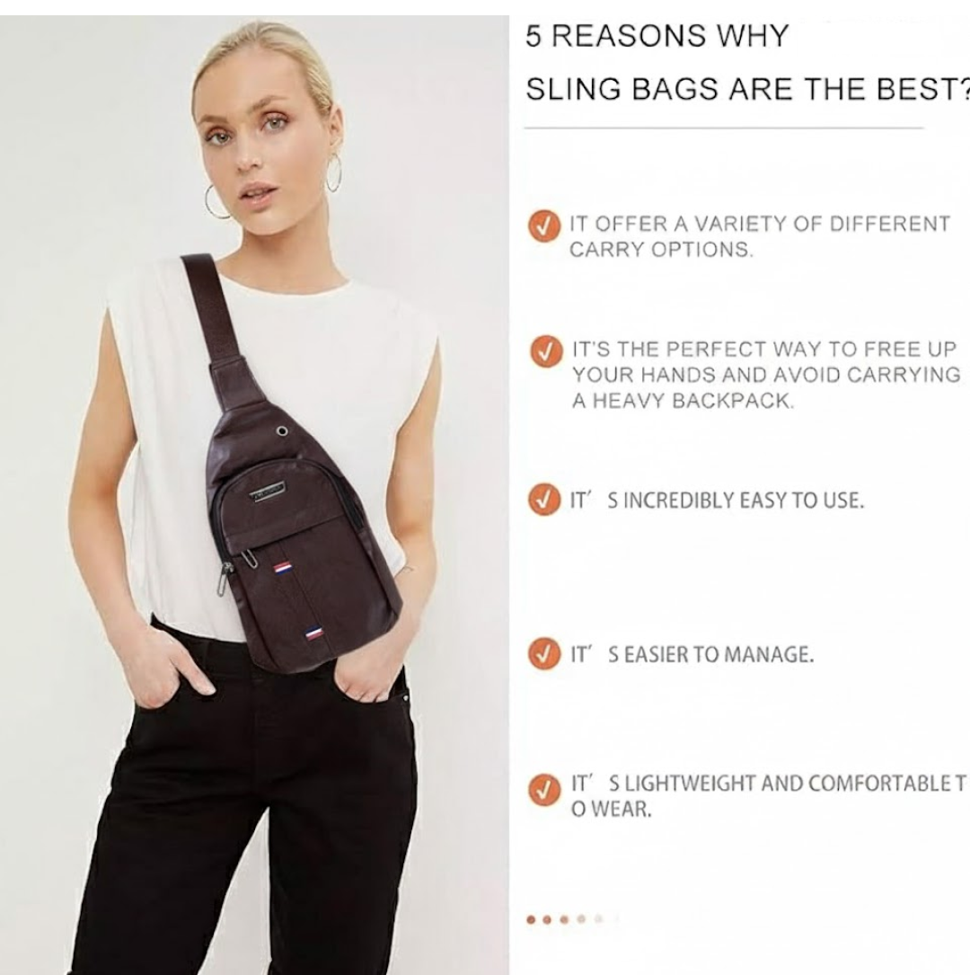 Waterproof Waist Bag Anti-Theft Crossbody with USB Port – detail view
