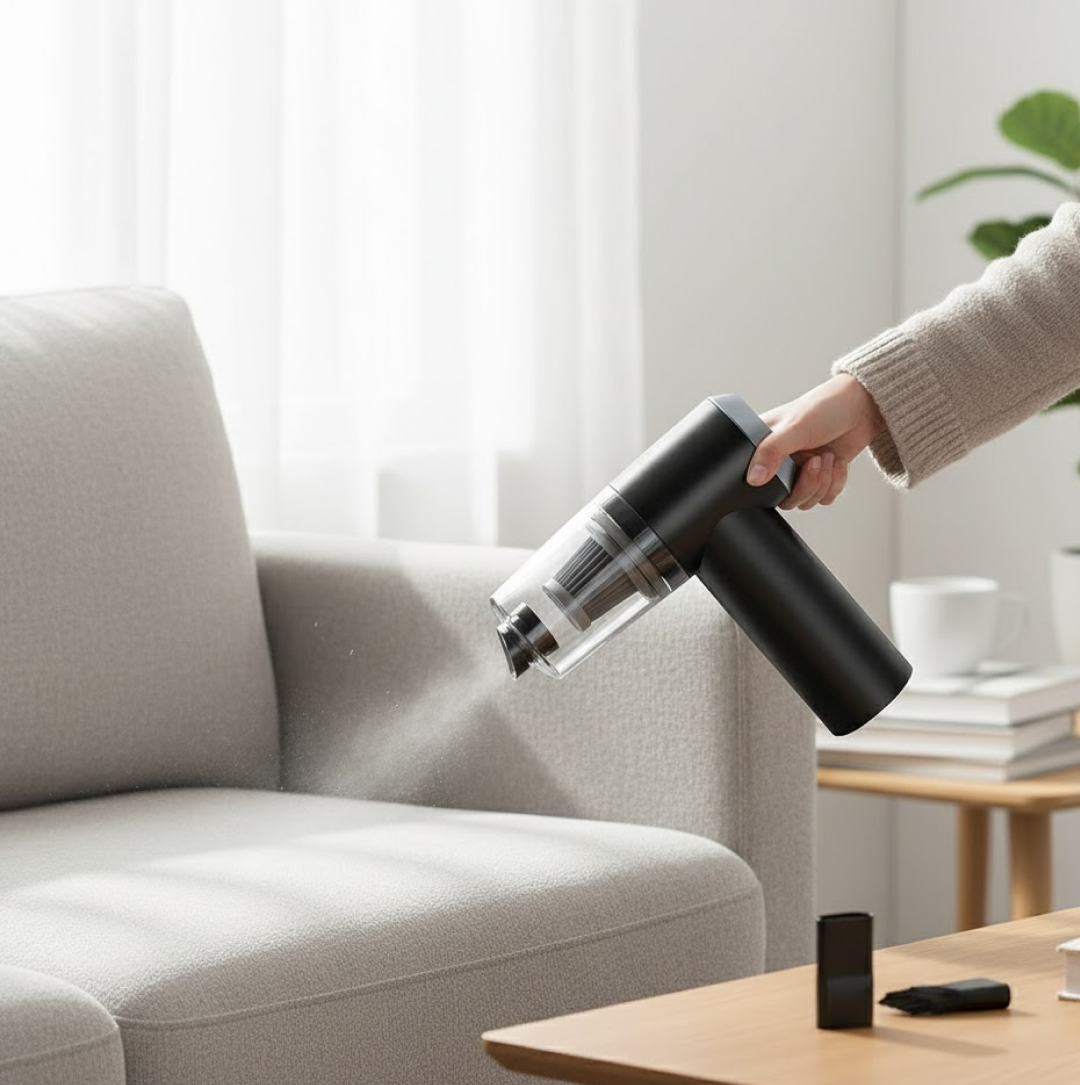 Wireless Handheld Vacuum Cleaner – 120W USB Rechargeable – detail view