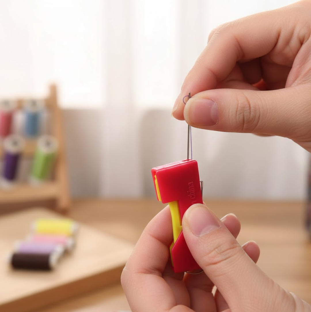 Automatic Needle Threader – Easy Sewing Aid – side view