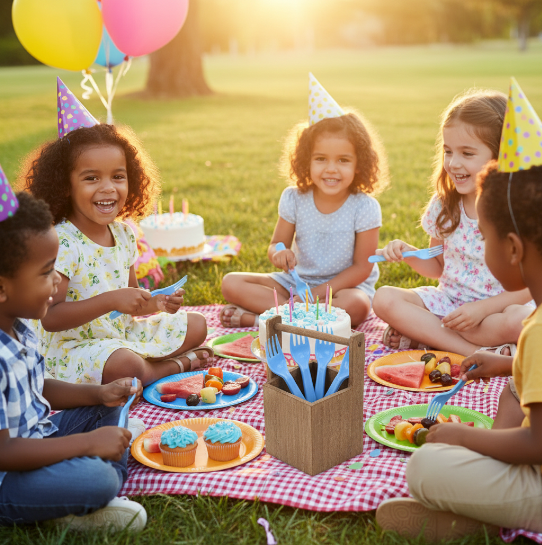 Reusable Plastic Forks – 5-Piece Heavy Duty set – view 9