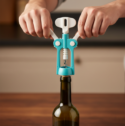Waiter Corkscrew – Durable Wine & Beer Bottle Opener – detail view