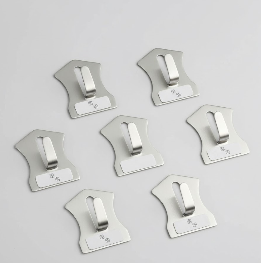 Stainless Steel Wall Hooks – 18 pc Heavy Duty set