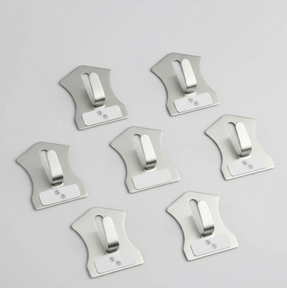 Stainless Steel Wall Hooks – 18 pc Heavy Duty set