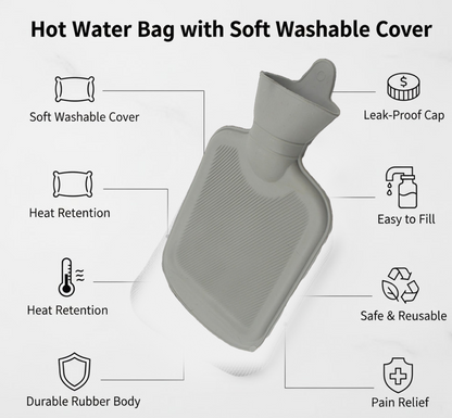 Hot Water Bag – Leak-Proof Relief for Pain & Cramps – detail view