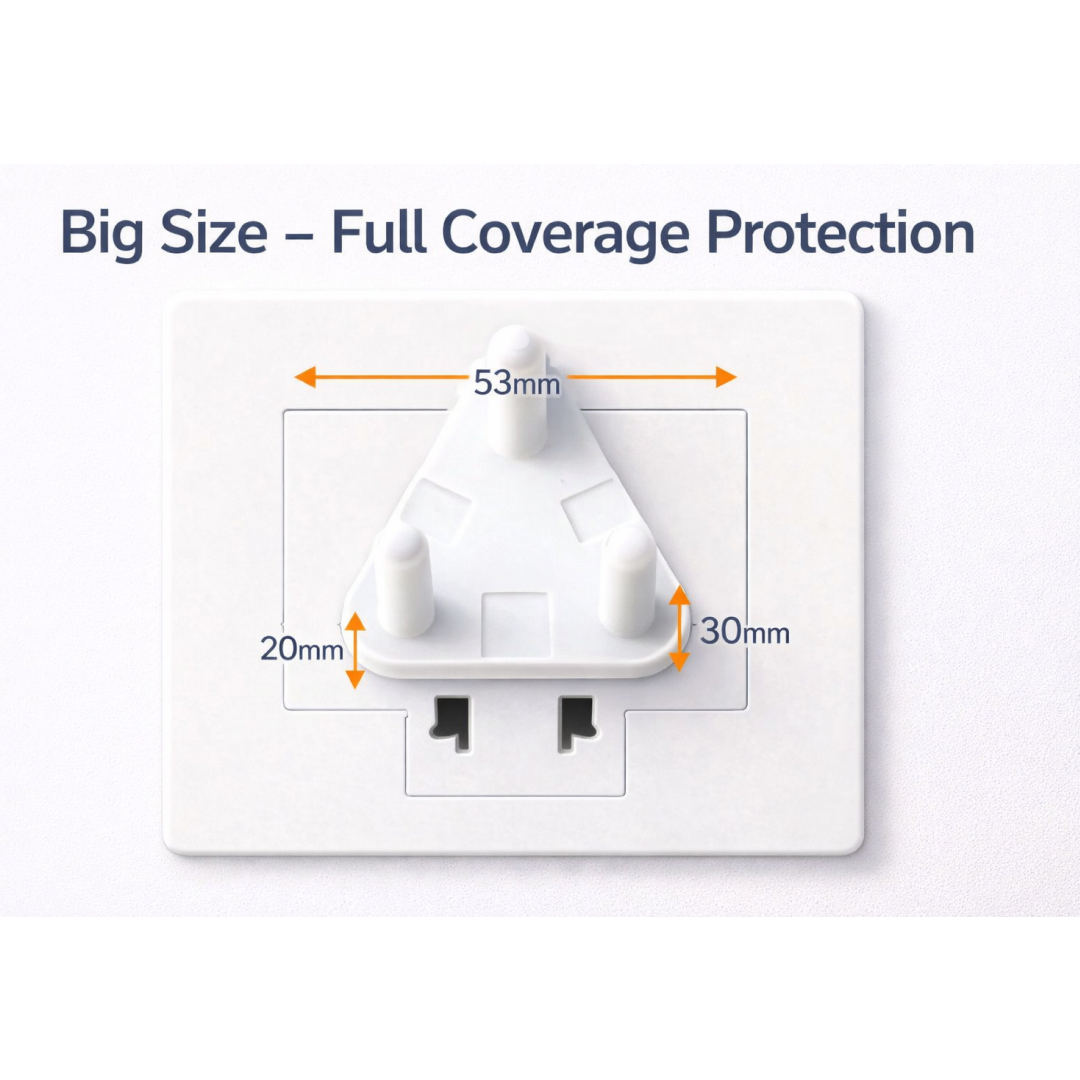 Baby Safety Socket Cover – Large 15Amp Outlet Protector – view 8