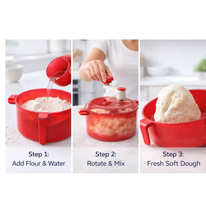Atta Maker Machine – Automatic, Durable & Measuring Cups – close-up
