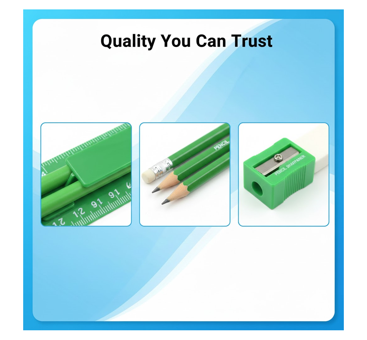 School Supply set – 5-Piece Essential Stationery Kit – alternate view
