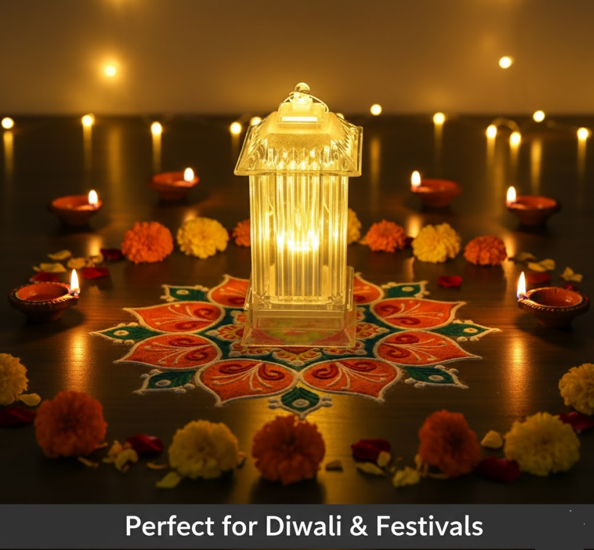 LED Crystal Lamp – Festive Flickering Candle Decor – view 6