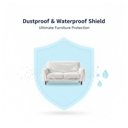 Disposable Furniture Cover – Thick Plastic Dust Proof – view 6