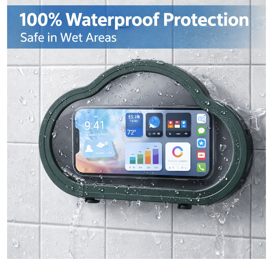Waterproof Phone Holder – Wall Mount for Shower & Kitchen – detail view