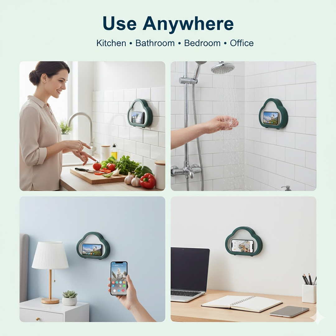 Waterproof Phone Holder – Wall Mount for Shower & Kitchen – view 6
