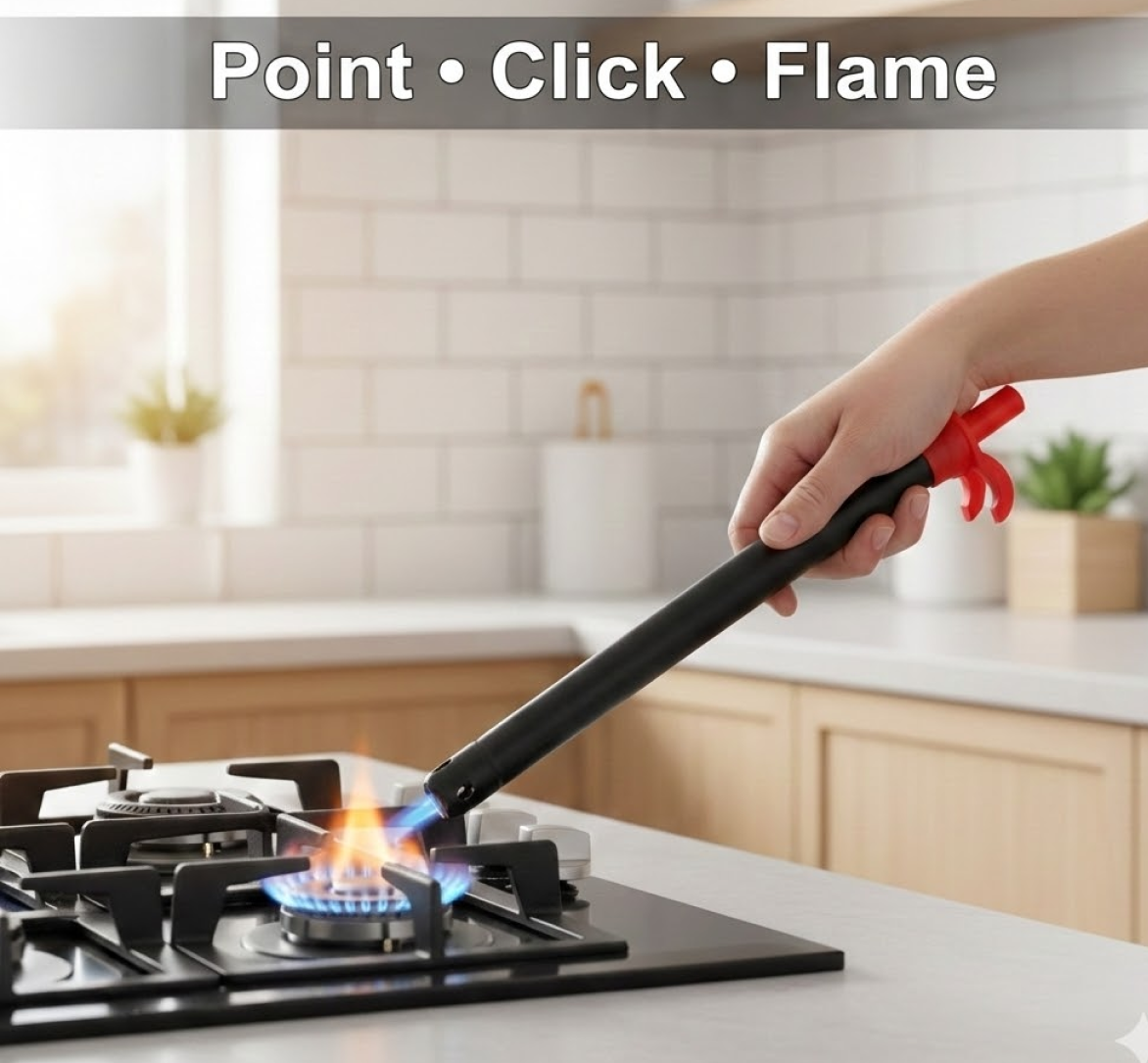 Stainless Steel Gas Lighter – Durable Kitchen Ignition – alternate view