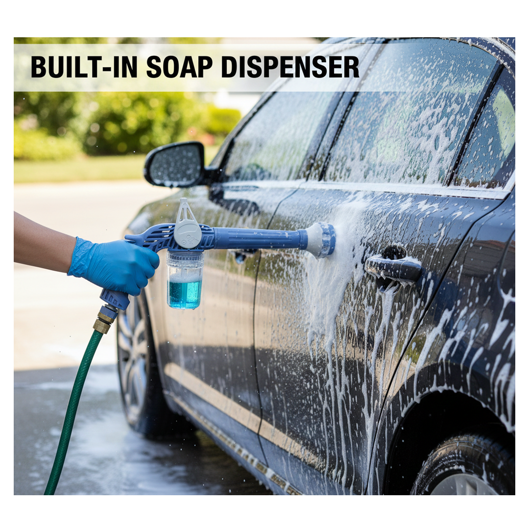 Water Spray Gun – 8-in-1 with Soap Dispenser – alternate view