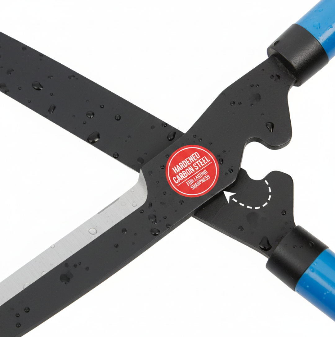 Hedge Shear – Adjustable Comfort Grip for Garden Pruning – detail view