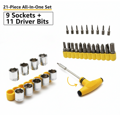 Ratchet Socket set – 21-Piece T-Shape Tools – view 6