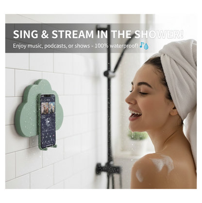 Waterproof Mobile Stand – 360° Rotation & Shower Mount – detail view