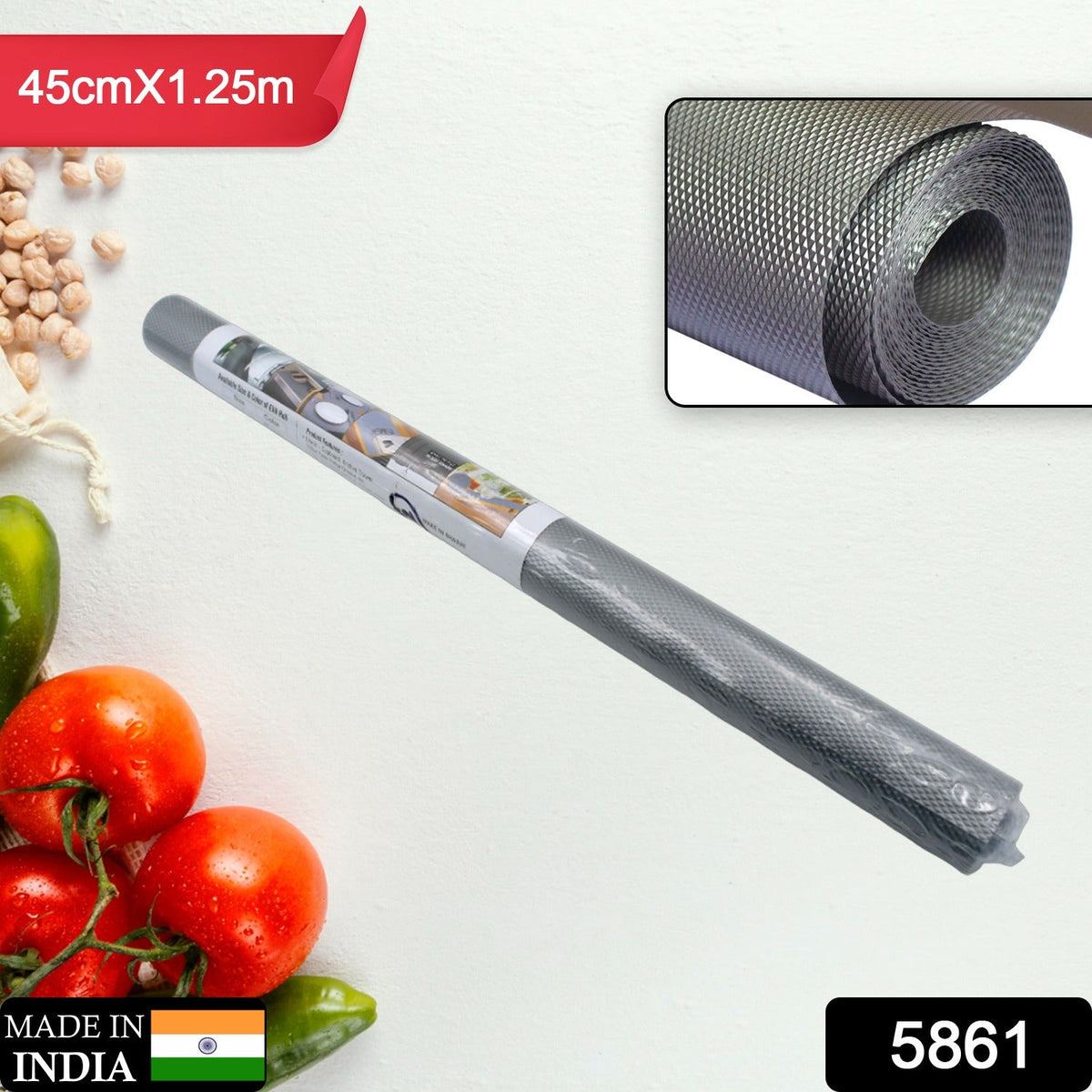 Anti-Slip Shelf Liner – Multipurpose Mat 45cmx1.25m – side view