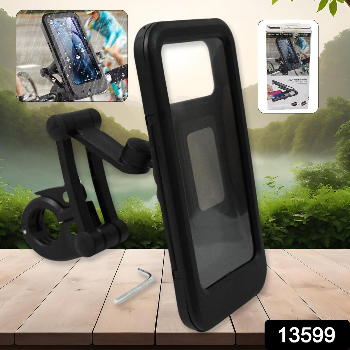 Waterproof Bike Phone Mount – 360° Rotation & Universal – side view