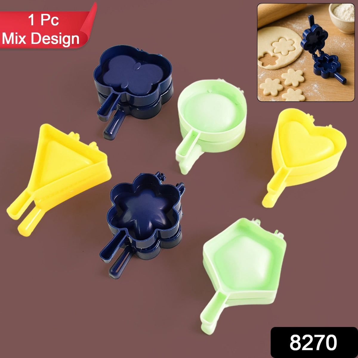 Plastic Snack Mould – Assorted Shapes for Creative Baking – side view