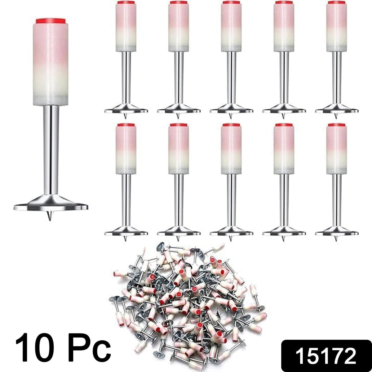 Steel Round Nails – Nail Gun Fasteners (10 Pcs) – side view