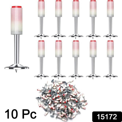 Steel Round Nails – Nail Gun Fasteners (10 Pcs) – side view