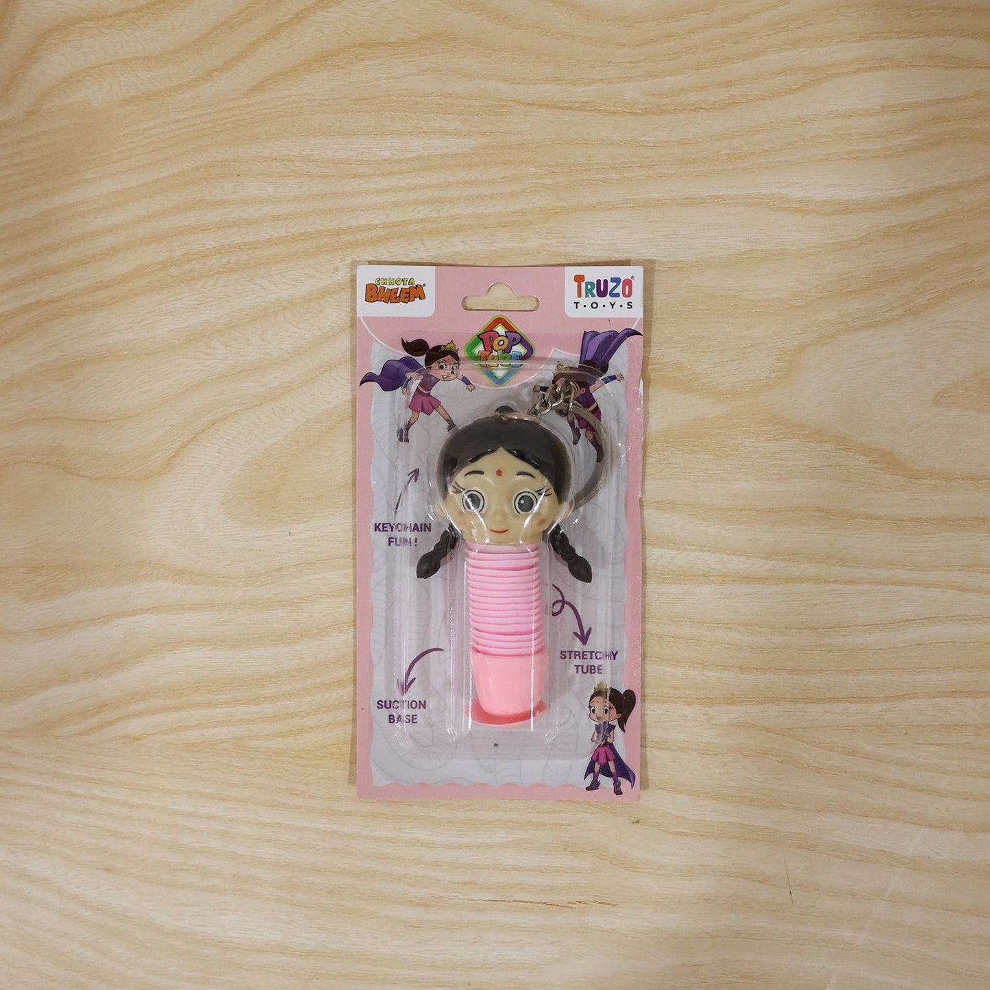Cartoon design colorful sensory pop tube toy