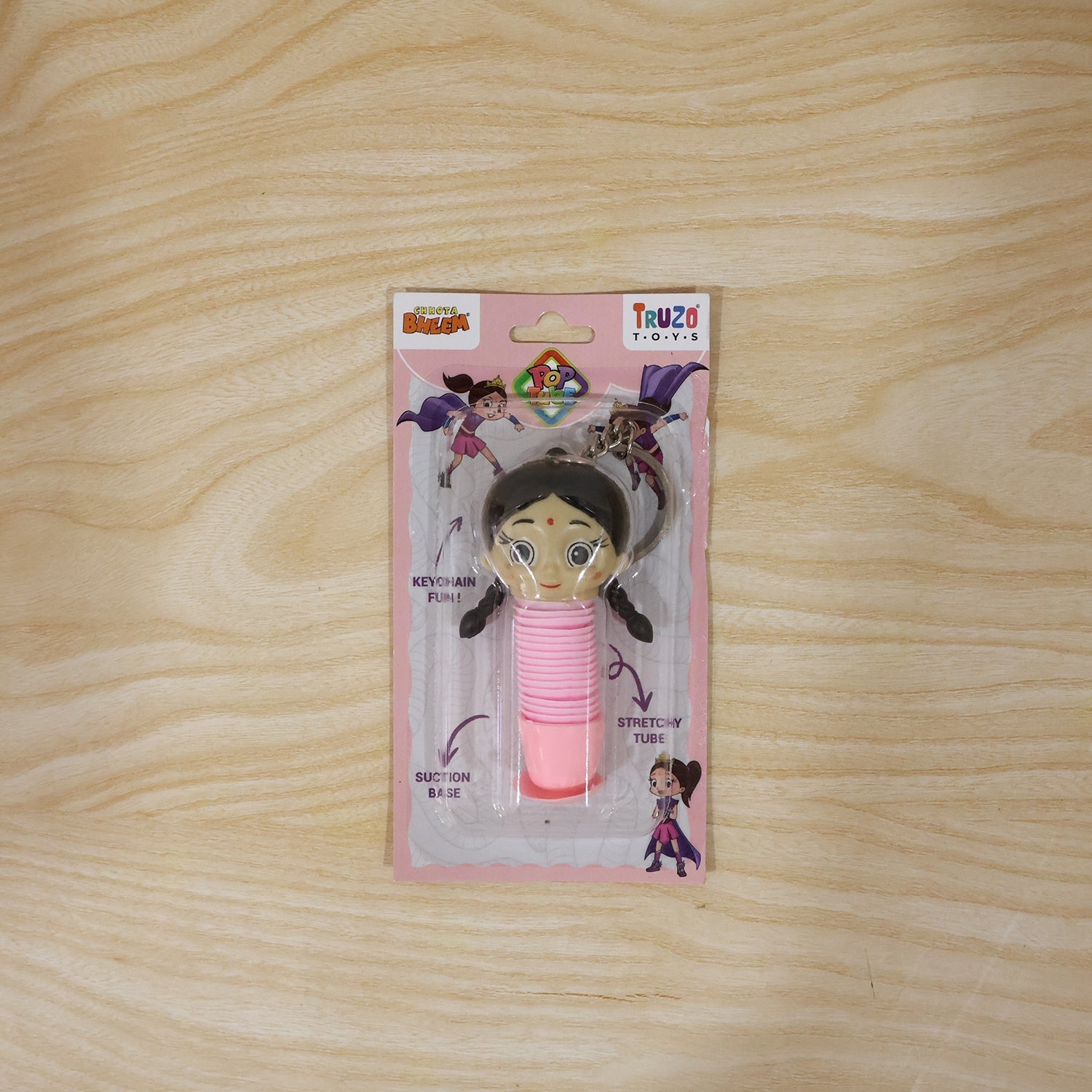 Cartoon design colorful sensory pop tube toy
