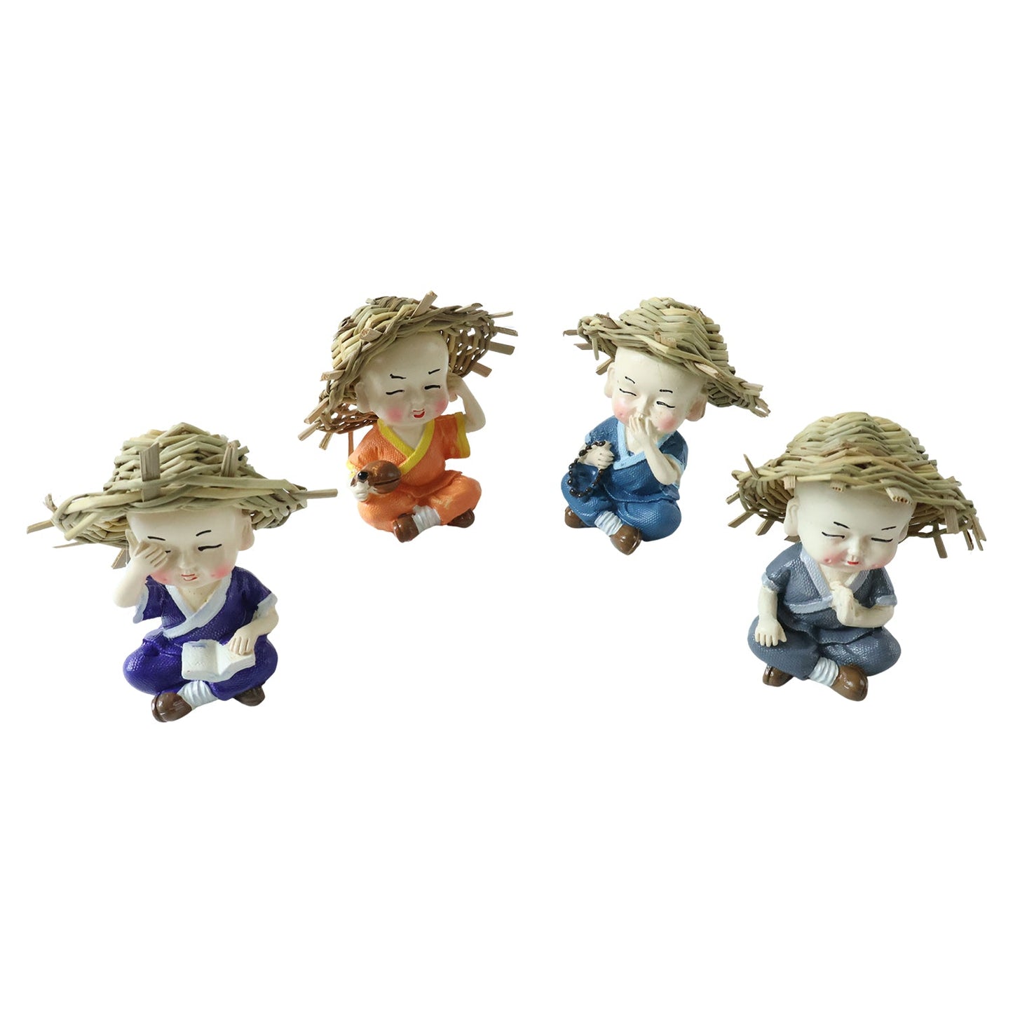 Baby monk Buddha decorative figurine set - image 5