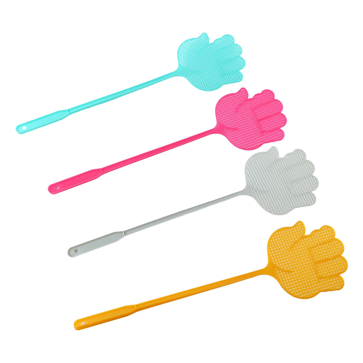 Colourful Long Handle Plastic Fly Swatter for Home Kitchen – alternate view