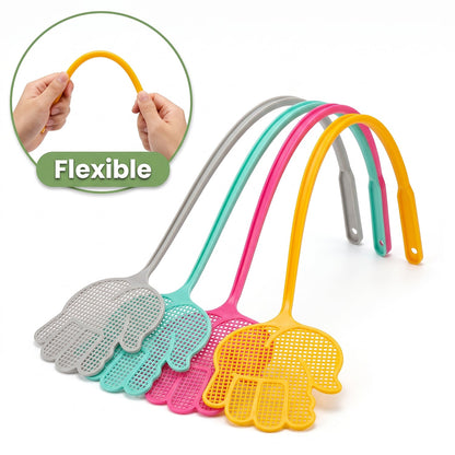 Colourful Long Handle Plastic Fly Swatter for Home Kitchen – view 7