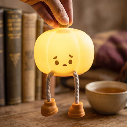 Silicone pumpkin lamp product view