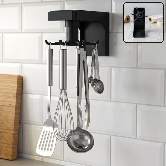 360 Degree Rotating Adhesive Hanging Hook Rack