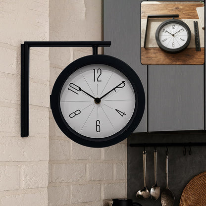 2 in 1 Modern Round Double Sided Railway Station, Vintage – detail view