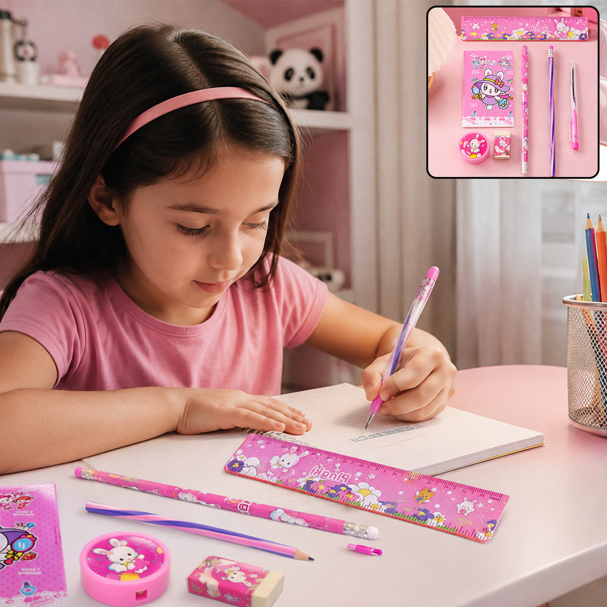 Kids Stationery set – Complete 7-in-1 Creative School