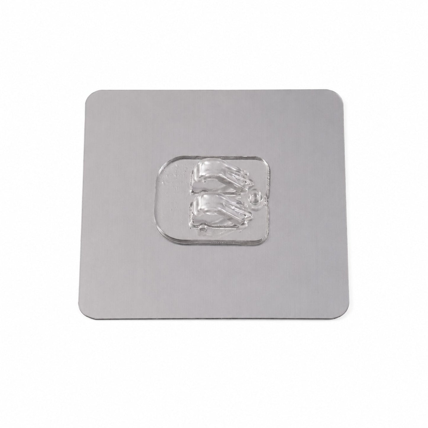 Wall hook with metallic base for secure hanging