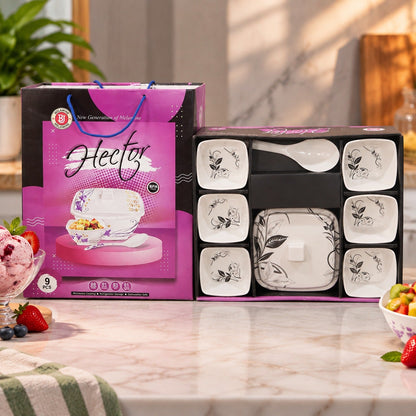Plastic Dinner set – 9-Piece Lightweight & Durable