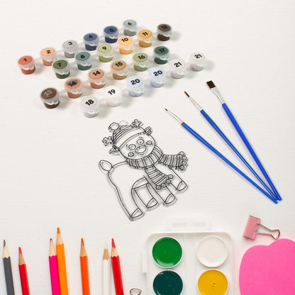Paint by Number Kits – Adult DIY Art set with Brushes – close-up