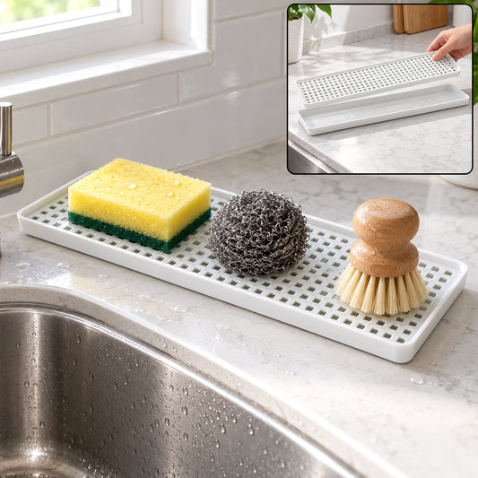 Removable Plastic Drain Rack Tray for Kitchen Sink
