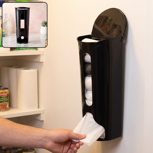 Vertical Plastic Bag Holder Wall Mounted Kitchen Storage