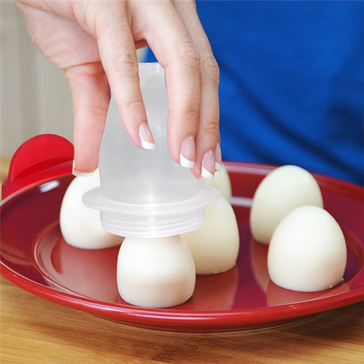 Nonstick Egg Boiler Cooker – Perfect Shell-Free Eggs – close-up