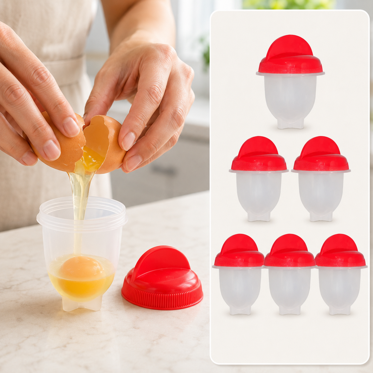 Nonstick Egg Boiler Cooker – Perfect Shell-Free Eggs