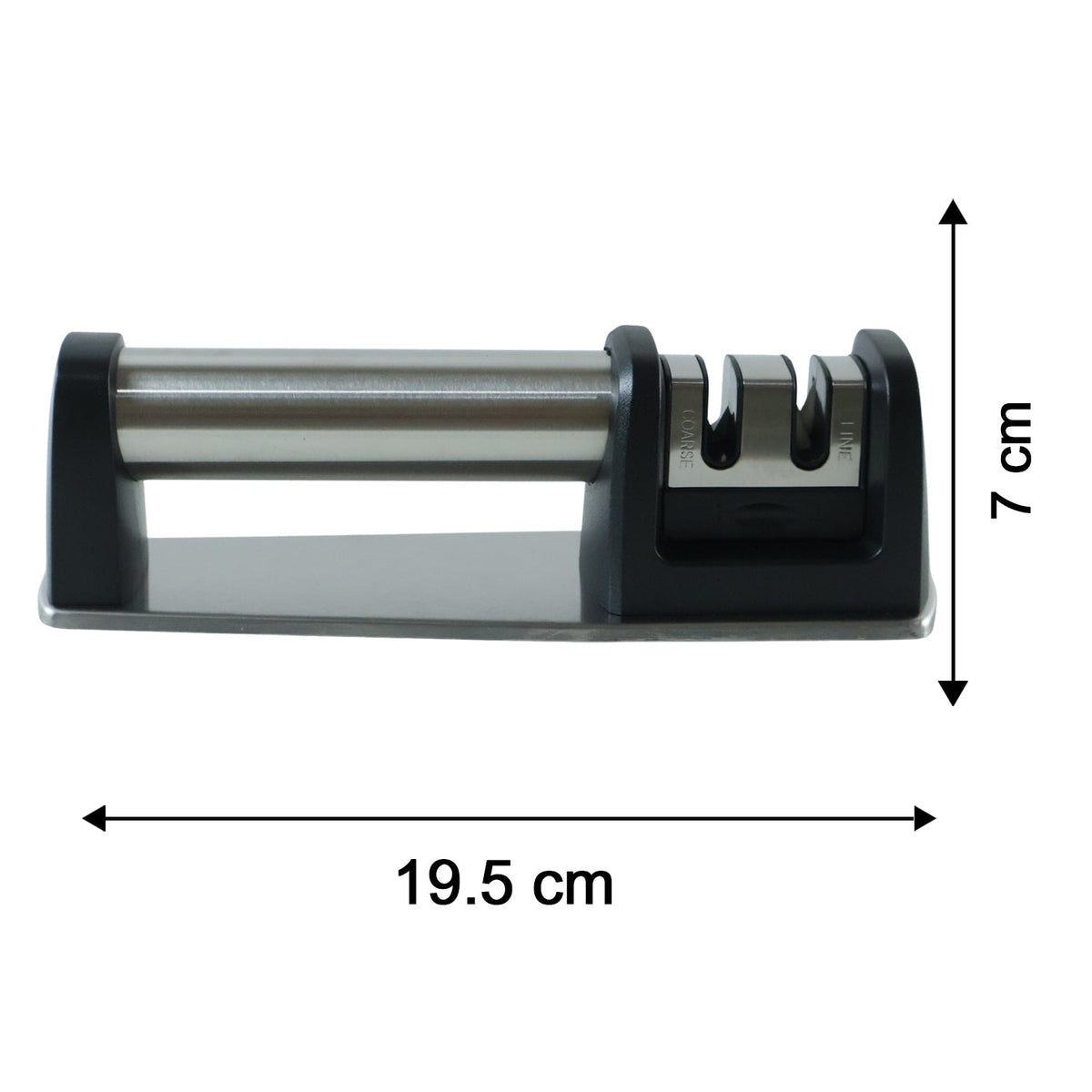 Two Stage Manual Knife Sharpener with Coarse and Fine Slots – view 6
