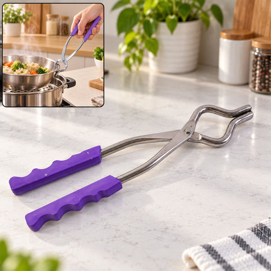 Stainless Steel Sansi Pakkad with Plastic Grip