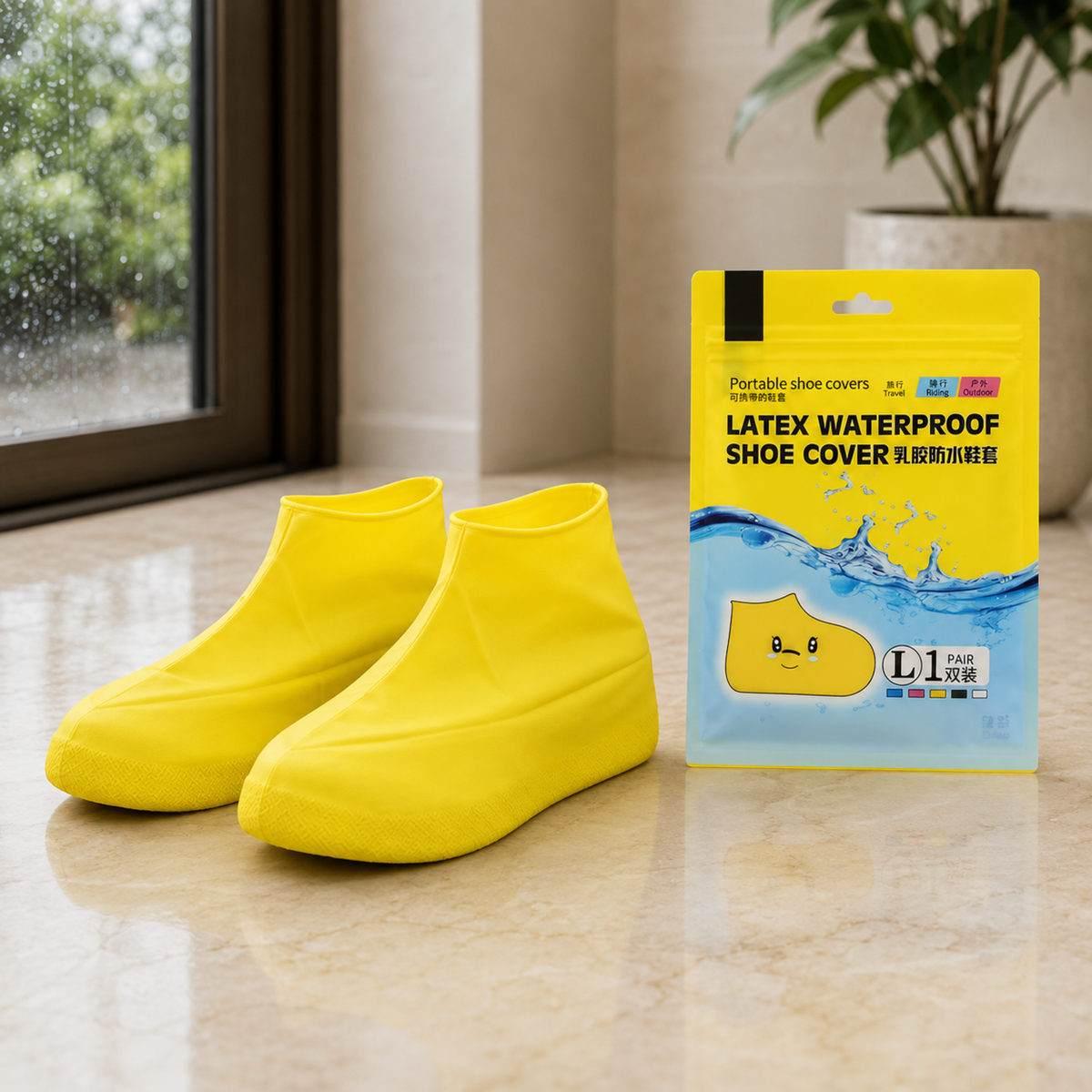Large Waterproof Shoe Covers for Travel