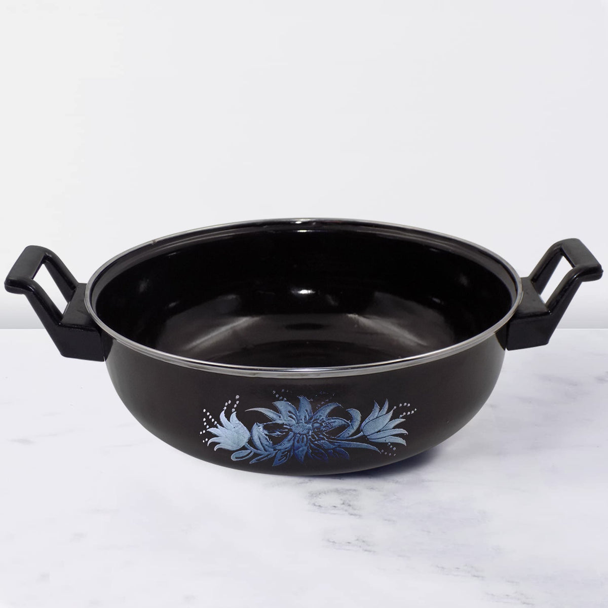 Cast Iron Kadai – Traditional 14 inch Durable Pan