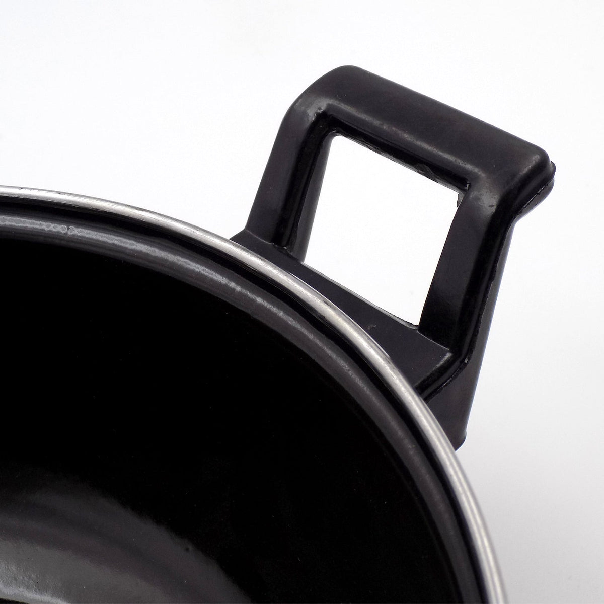 Cast Iron Kadai – Traditional 14 inch Durable Pan – view 6